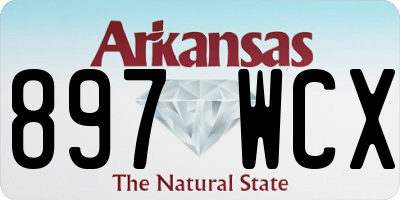 AR license plate 897WCX