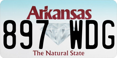 AR license plate 897WDG