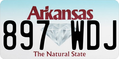 AR license plate 897WDJ