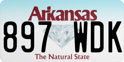 AR license plate 897WDK