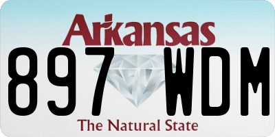 AR license plate 897WDM