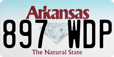 AR license plate 897WDP