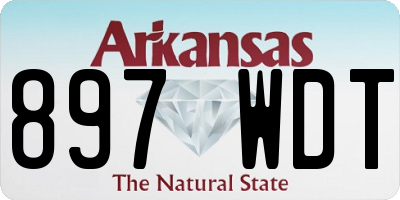 AR license plate 897WDT