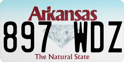 AR license plate 897WDZ