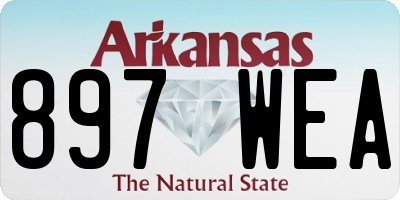 AR license plate 897WEA