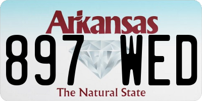 AR license plate 897WED