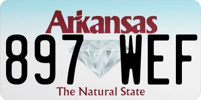 AR license plate 897WEF