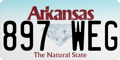 AR license plate 897WEG