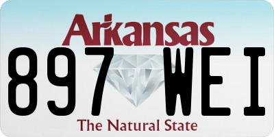 AR license plate 897WEI