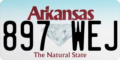 AR license plate 897WEJ