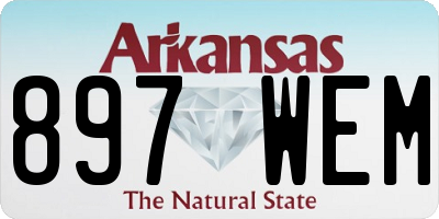 AR license plate 897WEM