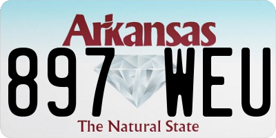 AR license plate 897WEU