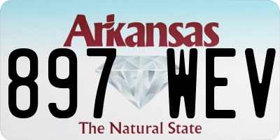 AR license plate 897WEV