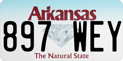 AR license plate 897WEY