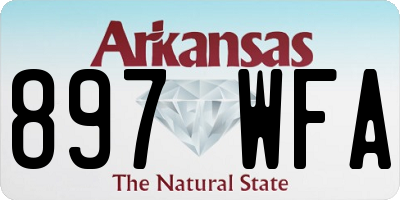 AR license plate 897WFA