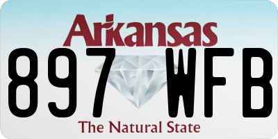 AR license plate 897WFB