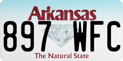 AR license plate 897WFC