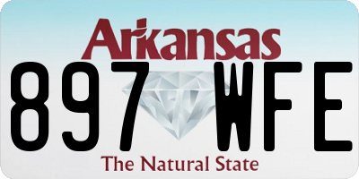 AR license plate 897WFE