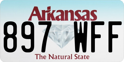 AR license plate 897WFF