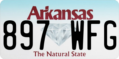 AR license plate 897WFG
