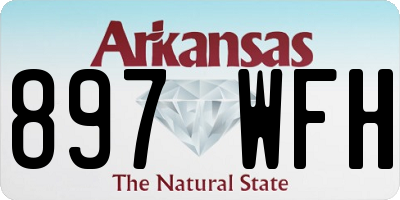 AR license plate 897WFH