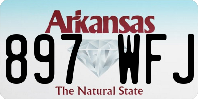 AR license plate 897WFJ