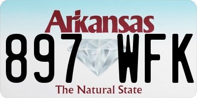 AR license plate 897WFK