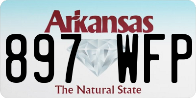 AR license plate 897WFP