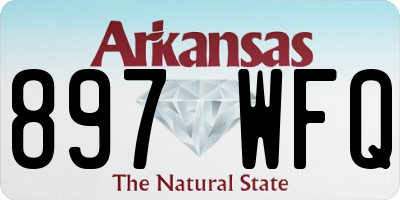 AR license plate 897WFQ