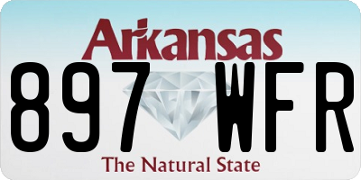 AR license plate 897WFR