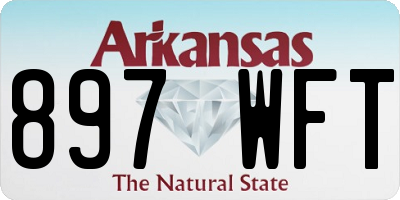 AR license plate 897WFT