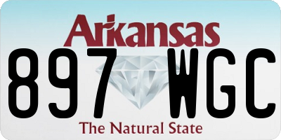 AR license plate 897WGC