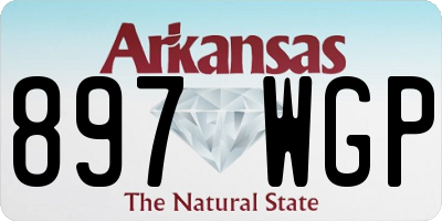 AR license plate 897WGP