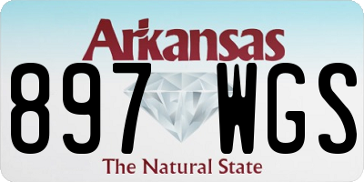 AR license plate 897WGS