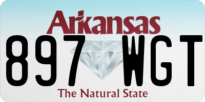 AR license plate 897WGT