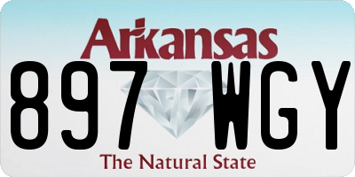 AR license plate 897WGY