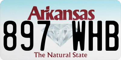 AR license plate 897WHB