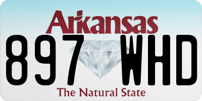 AR license plate 897WHD