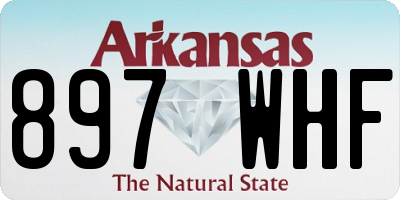 AR license plate 897WHF
