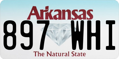 AR license plate 897WHI