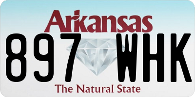 AR license plate 897WHK