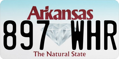 AR license plate 897WHR