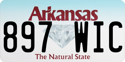 AR license plate 897WIC