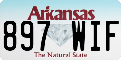 AR license plate 897WIF