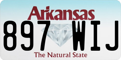 AR license plate 897WIJ