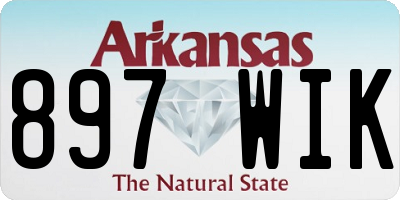 AR license plate 897WIK