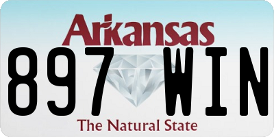AR license plate 897WIN
