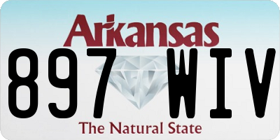 AR license plate 897WIV