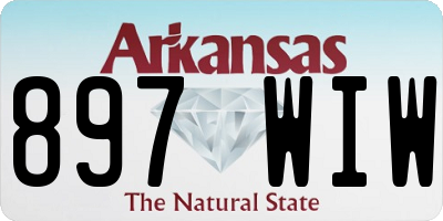 AR license plate 897WIW