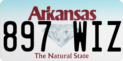 AR license plate 897WIZ